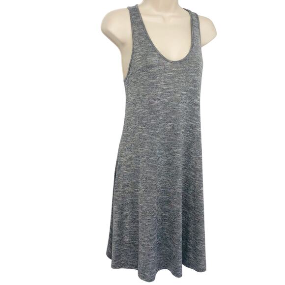 Lou & Grey Gray Racerback Midi Tank Dress Signature Soft Blend Scoop Neck - Picture 4 of 16